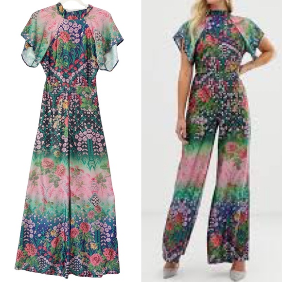 ASOS Pants - ASOS Multicolor Floral Jumpsuit